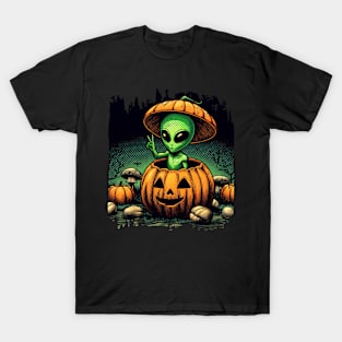 Happy Halloween by Alien 01 T-Shirt